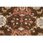 Tapis oriental 100% floral à teinture végétale Ziegler noué à la main 8 x 10