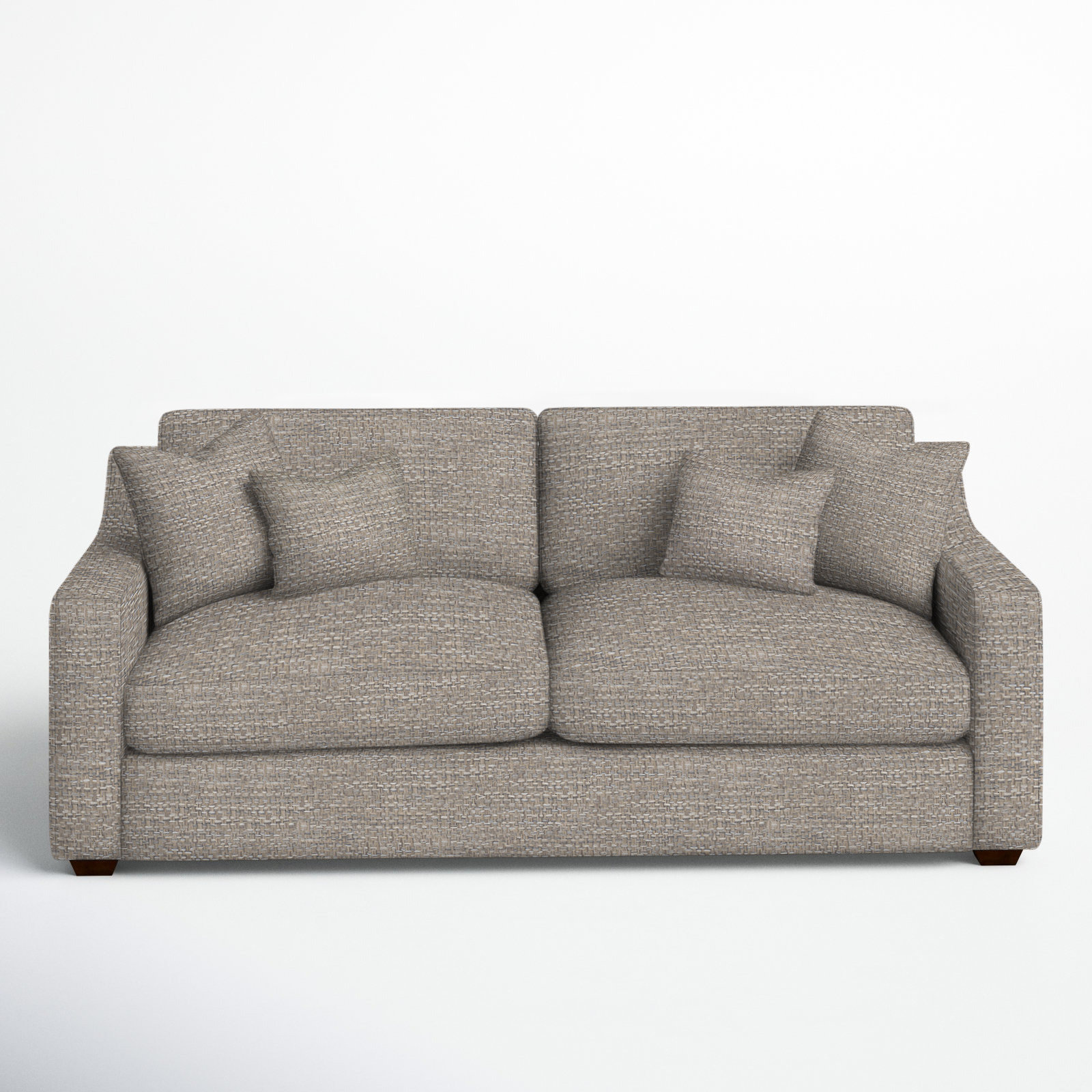 Rhodes 94.5'' Upholstered Sofa, Drusky Linen Sustain® Basketweave