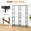 Commode 10 tiroirs, structure en métal 31,5 x 11,81 x 46,46 po, grande commode en tissu, commode industrielle grise pour le salon et la chambre à coucher-305670017
