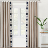 Beau Cotton Blend Room Darkening Right Curtain Panel