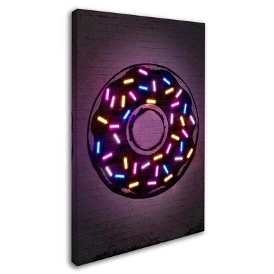 'Donut' Graphic Art Print on Wrapped Canvas