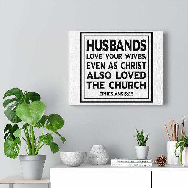 Loved The Church Ephesians - Wrapped Canvas Print, 28cm H x 36cm W