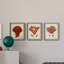 Antique Red Coral I - ensemble de 3 peintures sur toile encadrées-439793164-439793165