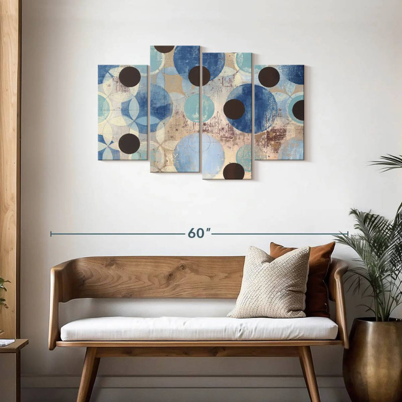 Avery Blue Dots, 27"H x 43"W