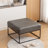Cattibrie Leather Upholstered Square Ottoman-1863847704
