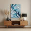 Art mural abstrait en métal gris 92-1059716020