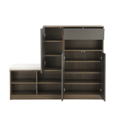 24 Pair Shoe Storage Cabinet
