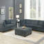 Mobilier de salon chenille en tissu OTTOMAN