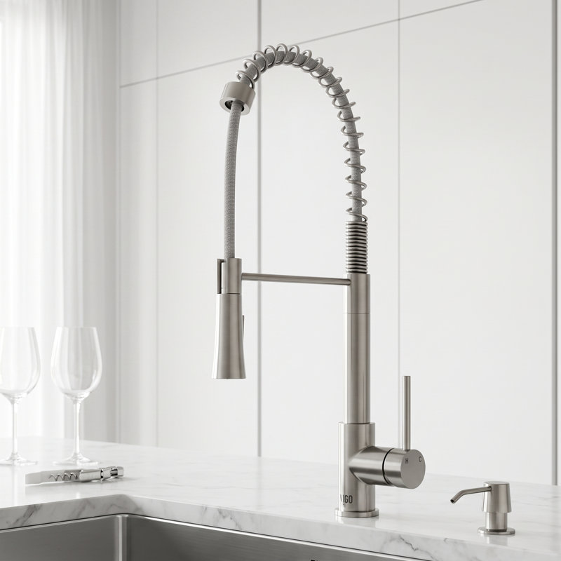 Robinet de cuisine Laurelton, Acier inoxydable
