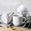 over&back Coupe Glossy White Hand-Finished Porcelain Mugs