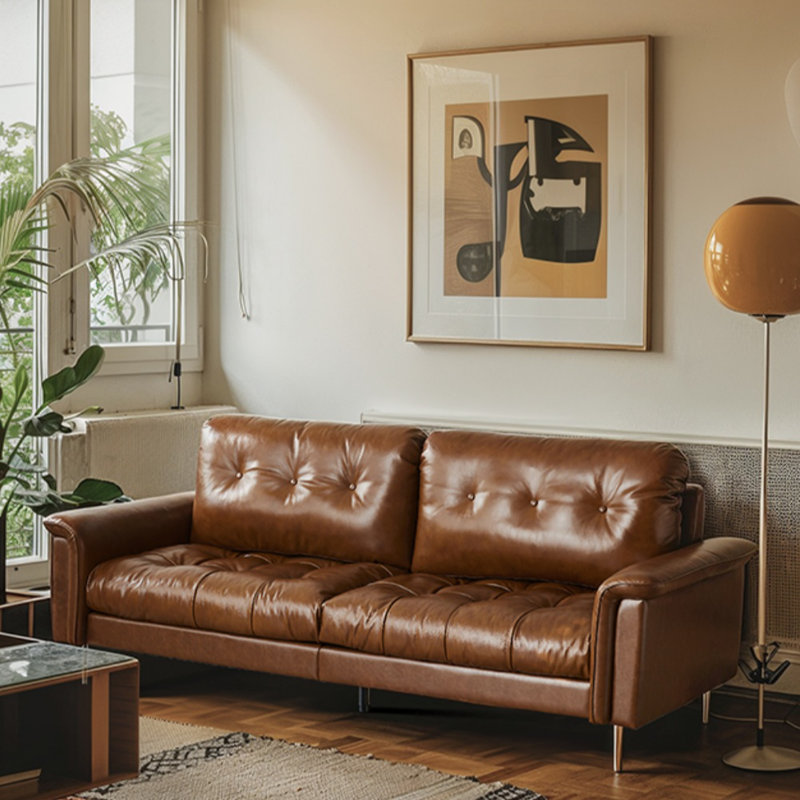 Mid-Century Retro Straight Sofa