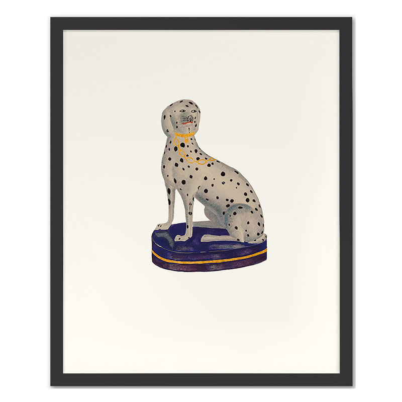 Dalmatian 1 Print by Grand Archives, 22'' H x 18'' W, Black Single Picture Framed
