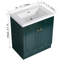 Meuble-lavabo autoportant avec lavabo en résine