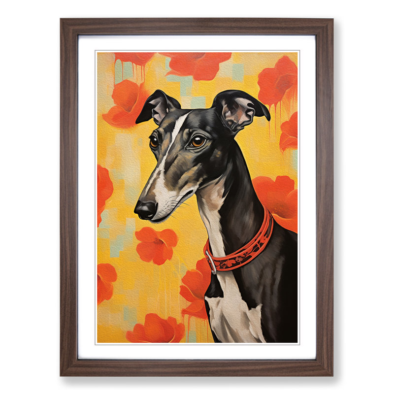 Greyhound Informel - Framed Print