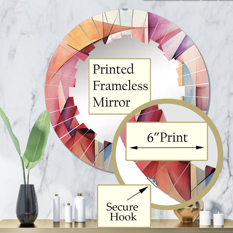 Miroir mural Harwin, 32 po x 32 po