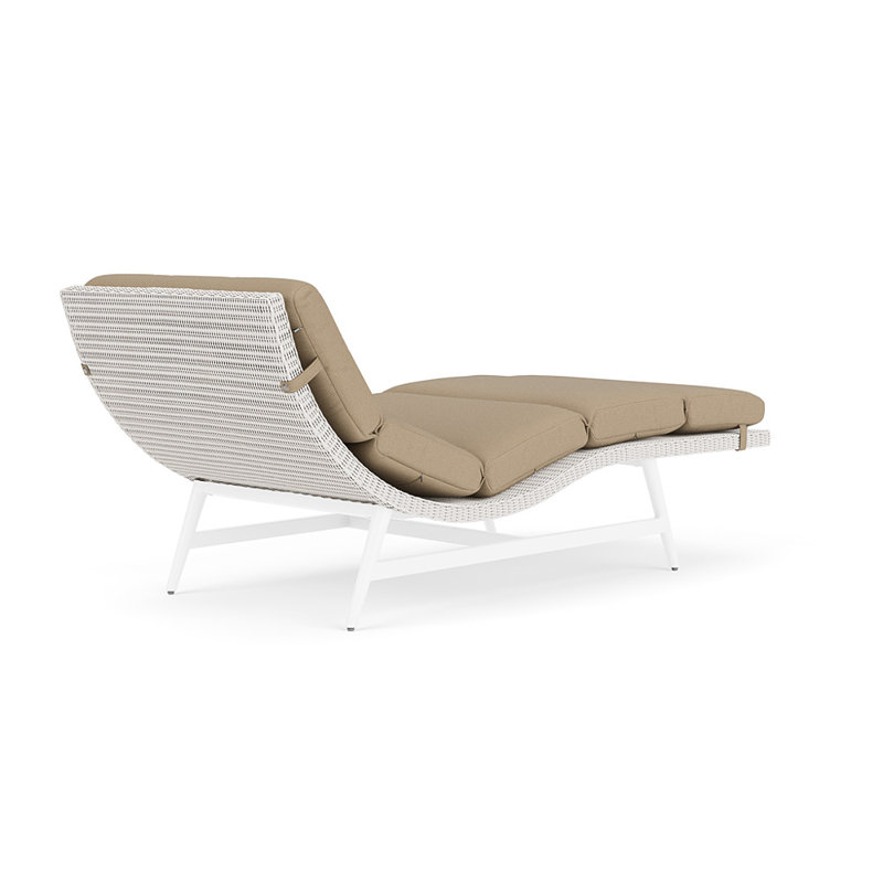 Cascade Outdoor Chaise Lounge, White, Fife Sahara