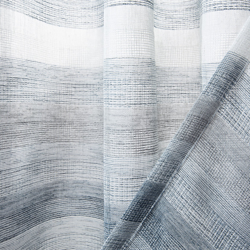 Ribeiro Semi Sheer Curtain Single Panel, 52" W x 96" L, Gray
