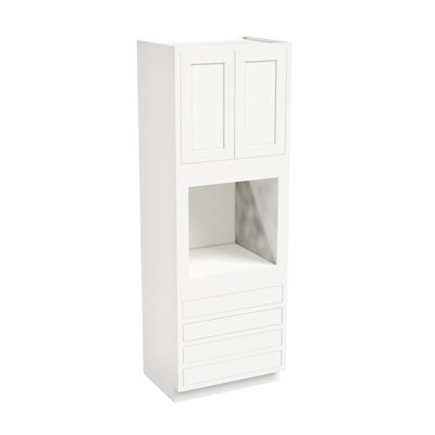 CASAINC Ready-to-Assemble W33"x H84"x D25" Kitchen Tall Oven Cabinet