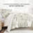Patterned Ultra Soft 3 Piece Duvet Cover Set - Serenity-128498302-128498290