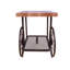 Francie Oak & Antique Grey Finish End Table