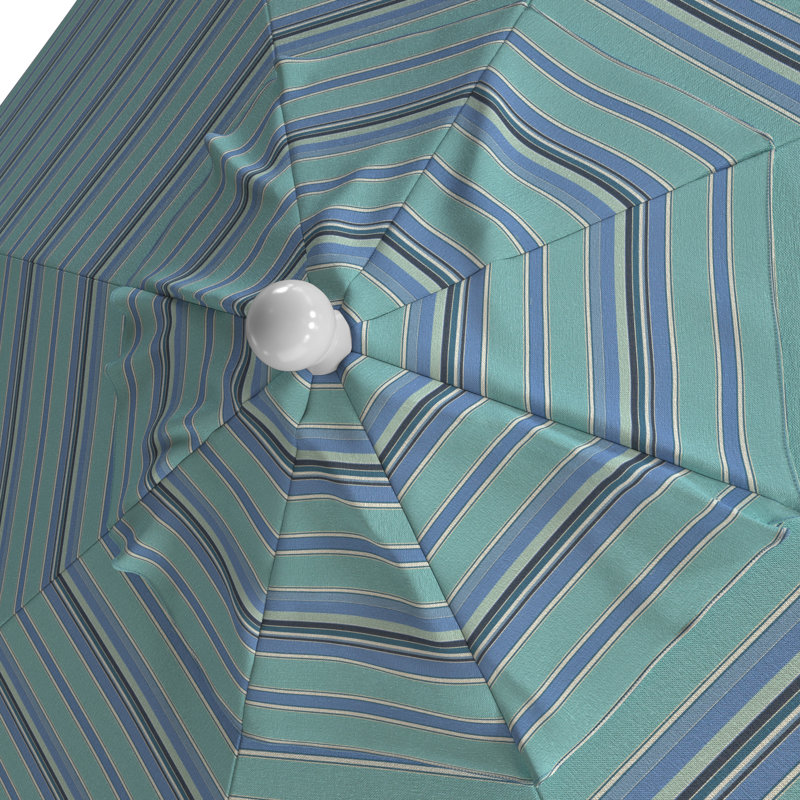 Parasol de marché Sunbrella® 11 pi Kalona, Sunbrella® Dolce à rayures oasis