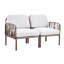 Fauteuil d'extérieur pour pelouse - Weather, avec base en plastique de coussin souple pour le confort