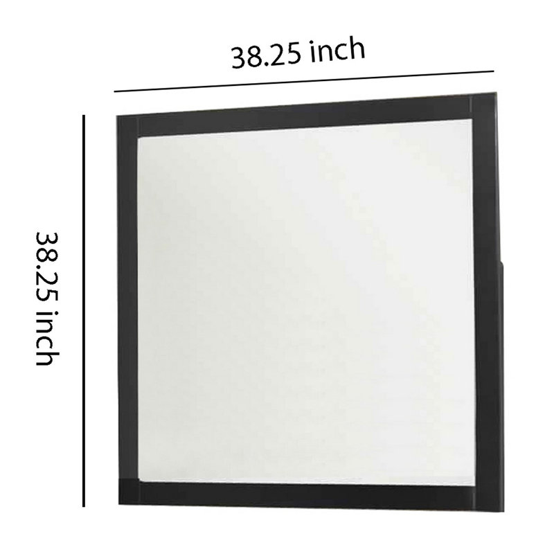 Miroir pour commode, Noir, noir, noir, noir
