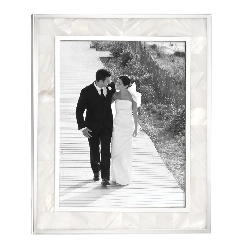 Plated Giftware Mother of Pearl Single Picture Frame, 8" x 10"