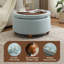30’’ Wide Upholstered Tufted Round Storage Ottoman-566793461