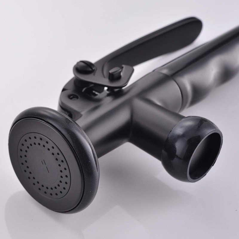Single-Handle Commercial Kitchen Faucet with Pull-Down Sprayer