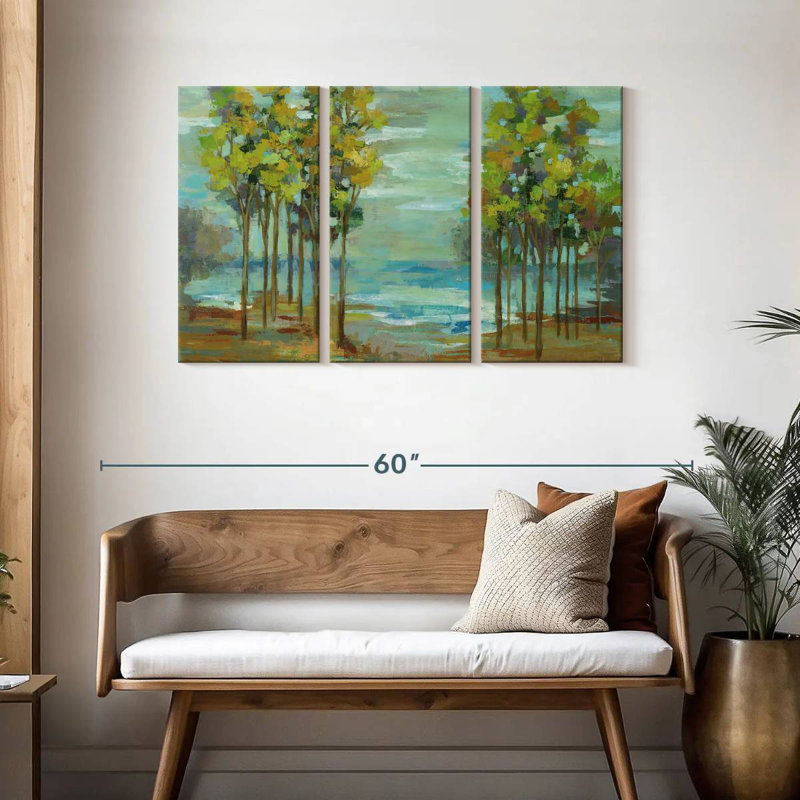 Harnek Calm Spring Trees, 28" H x 45" W