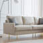 Canapé d'angle modulaire en cuir Naazish-441551935