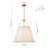 Nyjel 4 - Light Linen Tapered Pendant-849309244-840579870-840579869