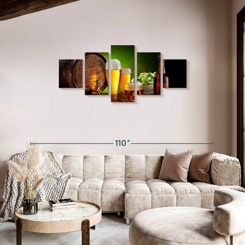 Beer From Brewery, 34" H x 74" W