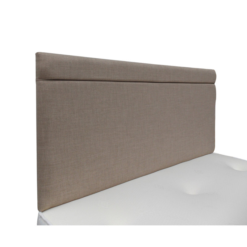 Burchette Upholstered Linen Panel Headboard, Small Double (4'), Duck Egg, 100% Linen