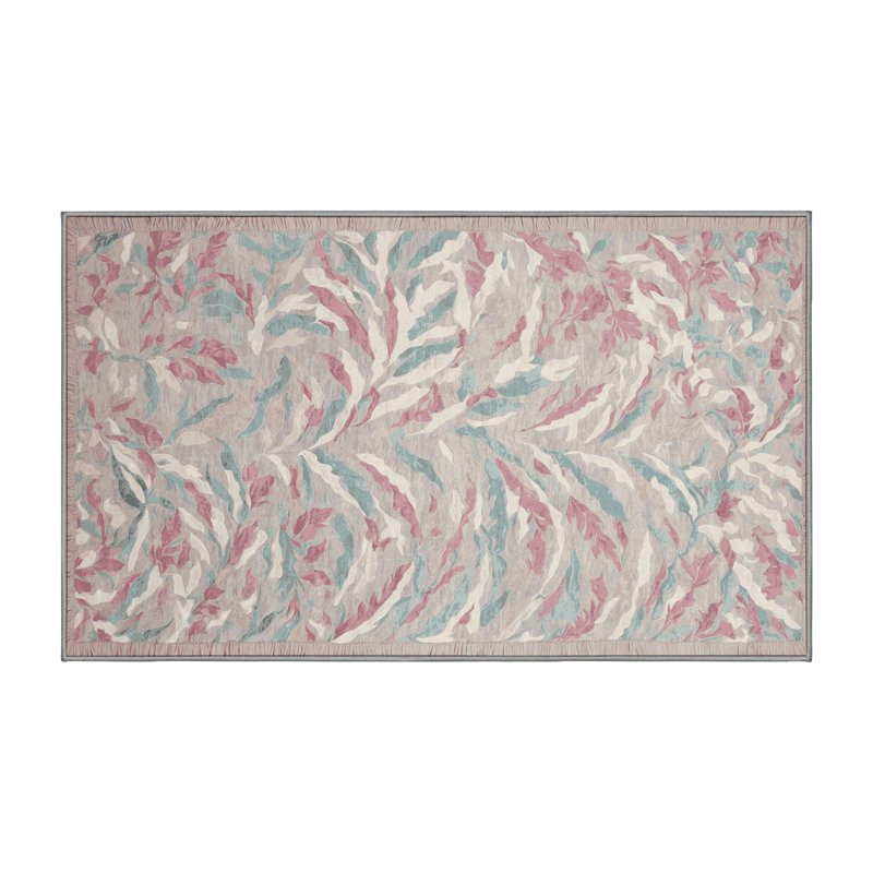 Machine Washable Gray Area Rug, Rectangle 8' x 12'