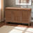 Diora Brown Finish 8-Shelf With 2-Door Shoe Storage Cabinet, 27.24" H X 44.31" W X 14.49" D