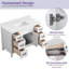 Base de meuble-lavabo simple 48 po Mirren