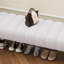 Banc en chenille moderne avec repose-pieds capitonné en chenille Modern-404281012