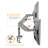 Mount-It Height Adjustable Dual Monitor Arm Mount Desk Stand | Fits 24 to 32 in. with 3.0 USB Ports