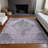 Machine Washable Indoor/Outdoor Xhevrie Plum Rug-1345472390