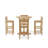 SET-290 DESCANSO SEDONA BAR TABLE 5-PC SET
