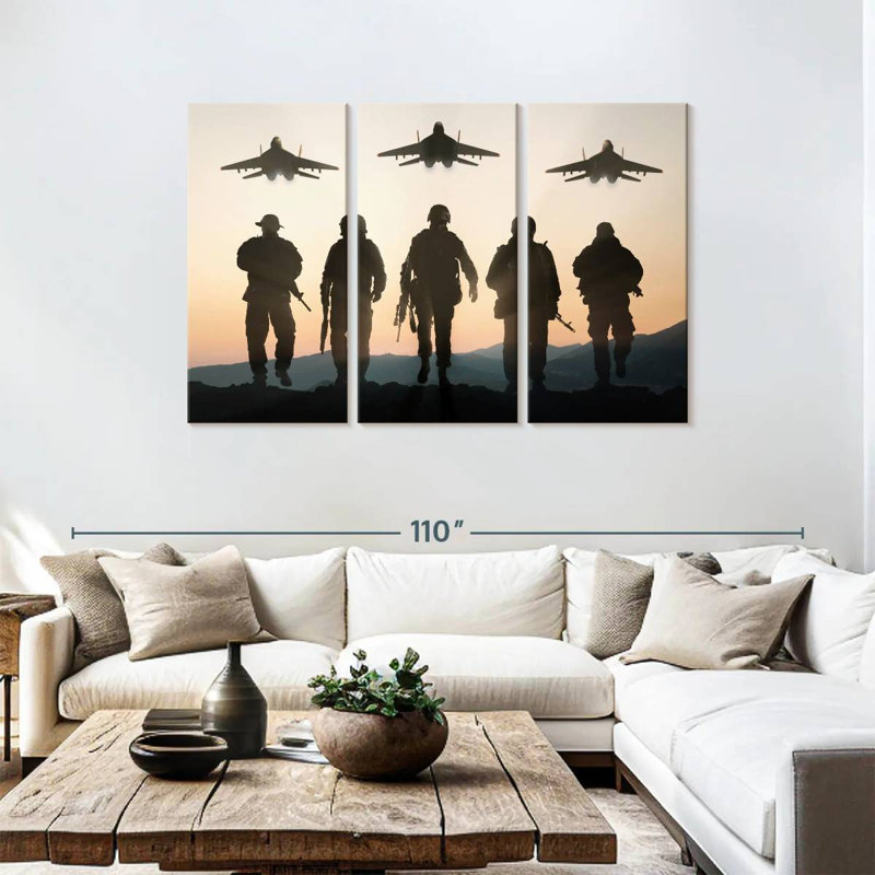 Air Force Silhouettes, H 48 po x l 74 po