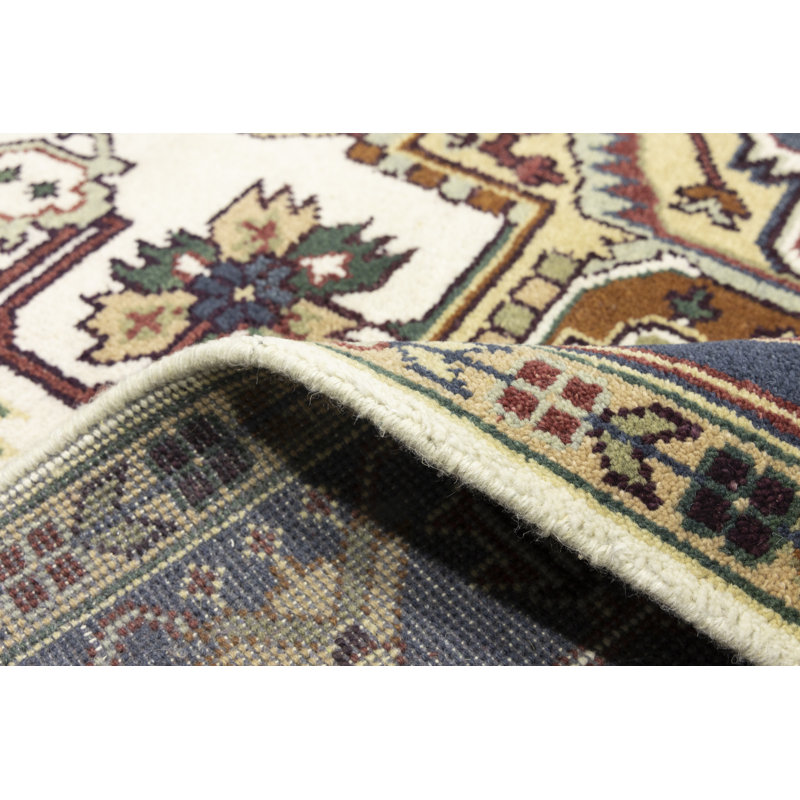 Tapis oriental crème Heriz Serapi 9X12