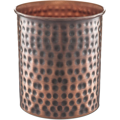 Hand Hammered Metal Kitchen Utensil Holder