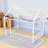 Metal Full House Floor Bed With Roof And Fence-Style Guardrails-988474333