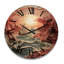 Horloge murale en bois massif Naropa-320271166