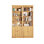 Delbis 223cm H x 148cm W Library Bookcase