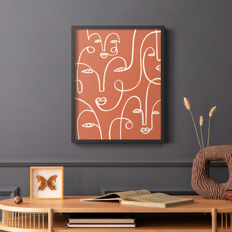 Conn Connection Expressions I, reproduction encadrée - bois massif, Noir, H 14 po x l 11 po