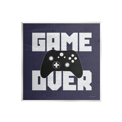 «Game over Blue», expression graphique sur bois
